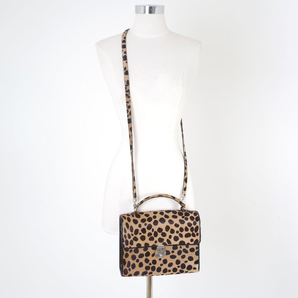 Susan Bennis Warren Edwards Ocelot Printed Bag